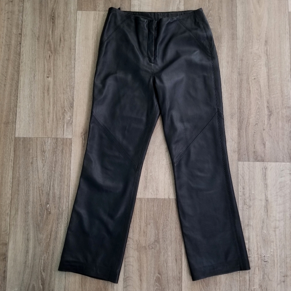 NETO Leather Pants Buttersoft Black size 6